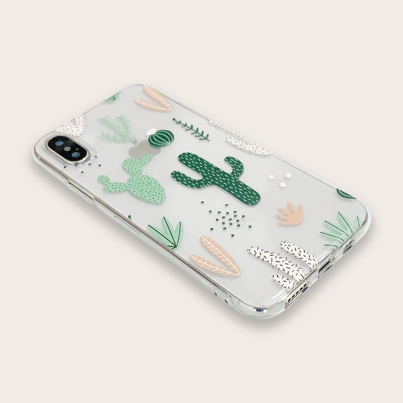 Cactus transparent phone case