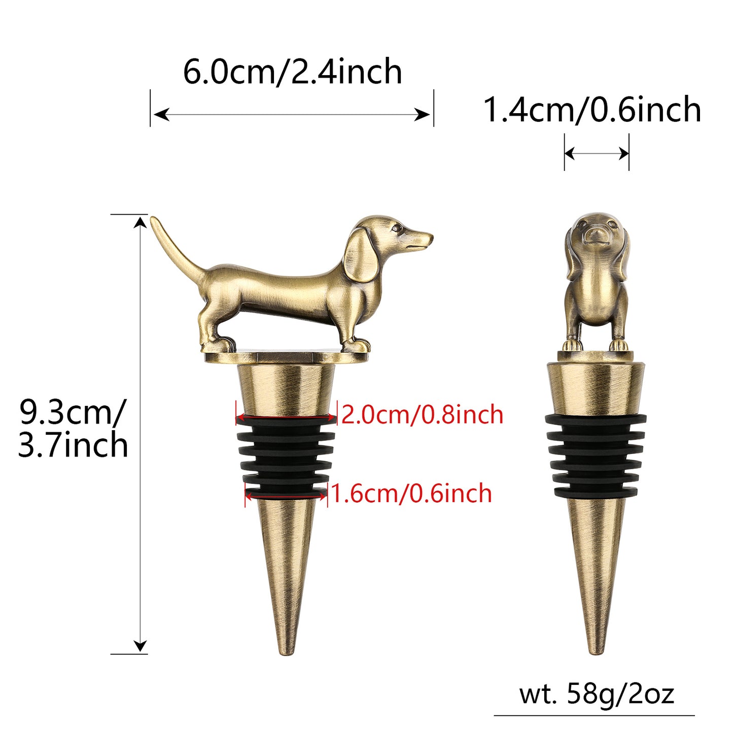 Dachshund Wine Stopper