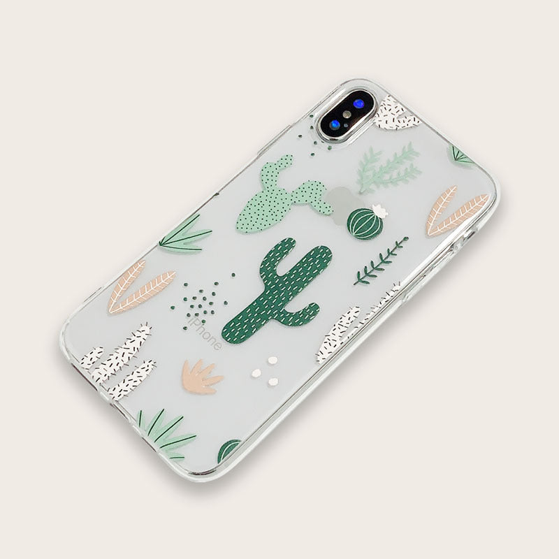 Cactus transparent phone case