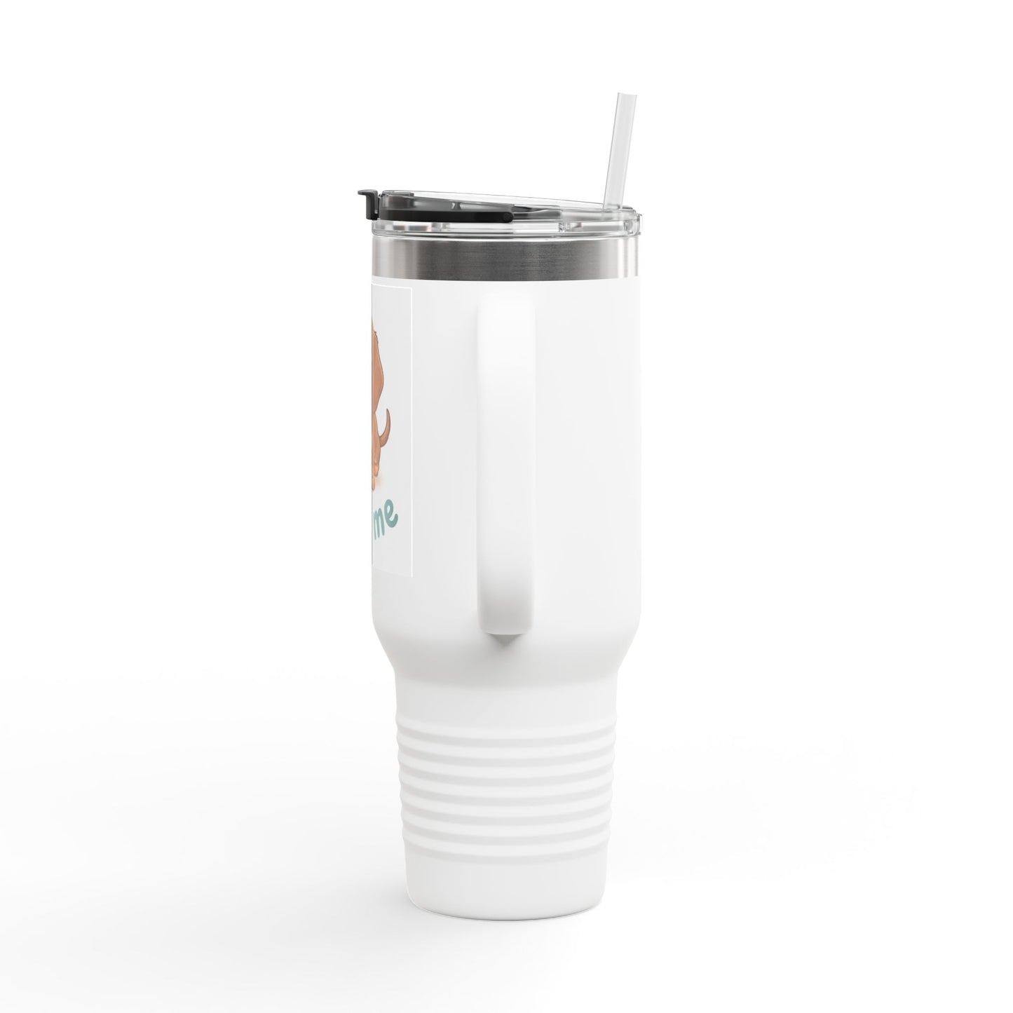 40oz Insulated Travel Mug – Cute Dachshund “Feed Me” Design
