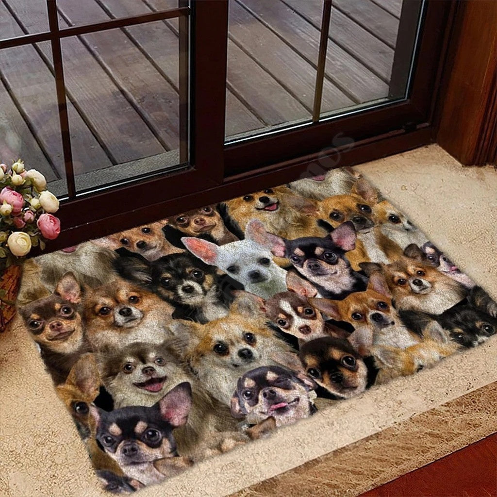Hot Selling Product Home Door Mat Fashion 3D Digital Dog Printing Rectangular Mat Wholesale Customization